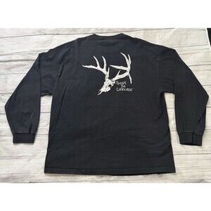 Primos Hunting Calls Speak The Language T Shirt Long Sleeve Black 2XL XXL Rare